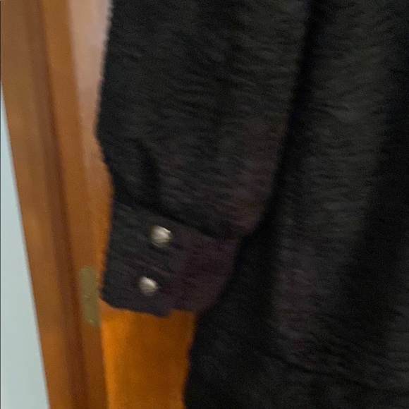 Steve Madden Ladies Black Jacket Mid-Length Button Front Size Large - Picture 14 of 14